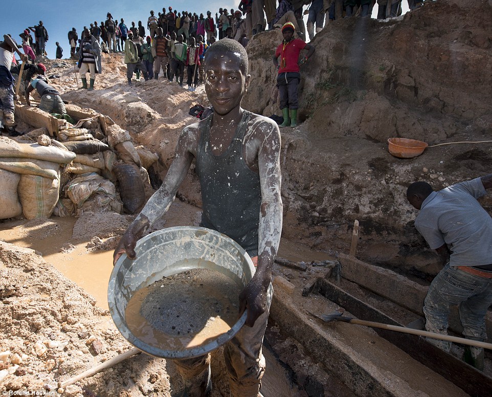african mining slave