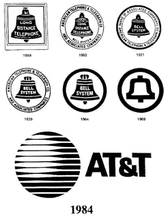 at&t logos in history